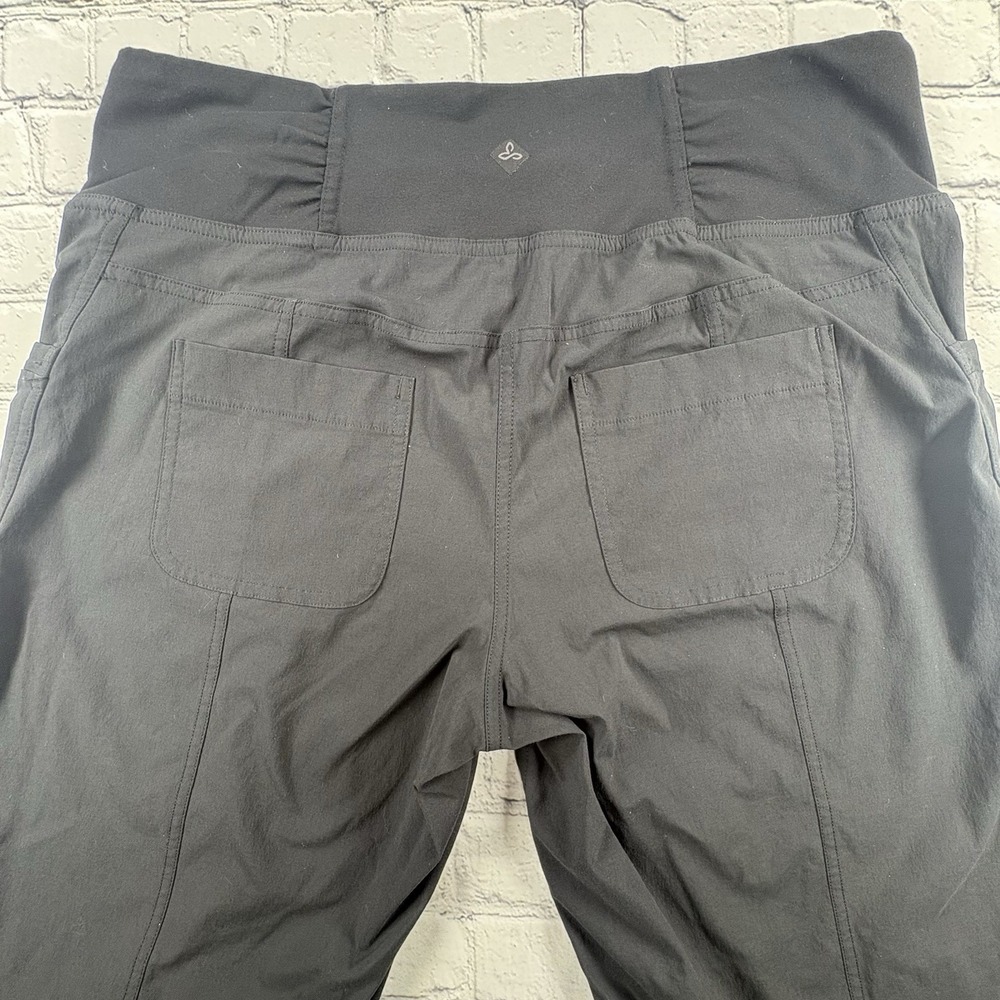 prAna Large Tall WOMENS SUMMIT PANTS Black Stretch - Picture 4 of 10